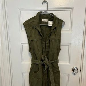 Free people utility jumpsuit size medium NWT